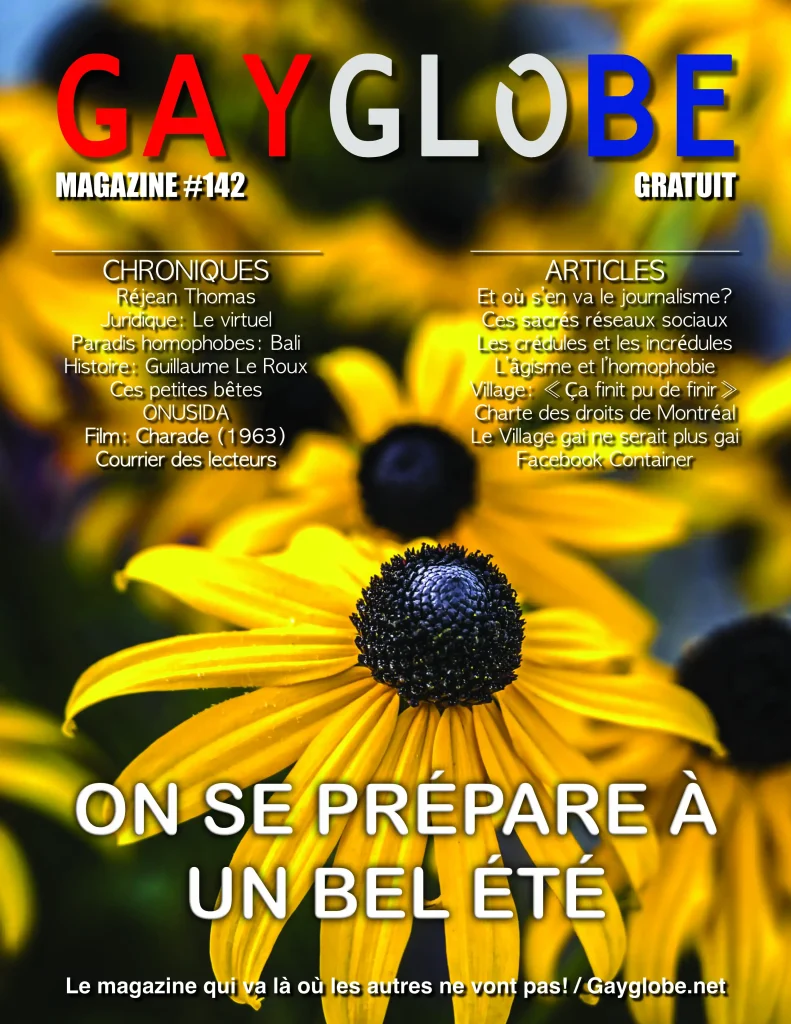 Couverture du Magazine Gay Globe #142 - Spécial printemps 2021