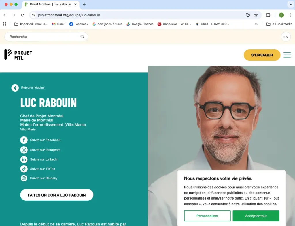 Projet Montreal page