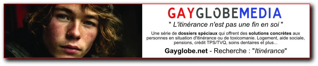 Bandeau spécial itinérance de Gay Globe