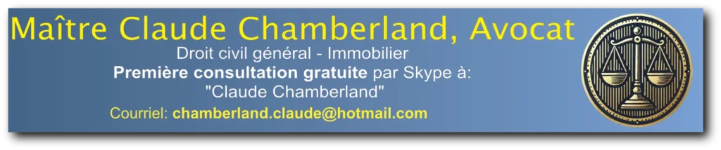 Avocat Maître Claude Chamberland